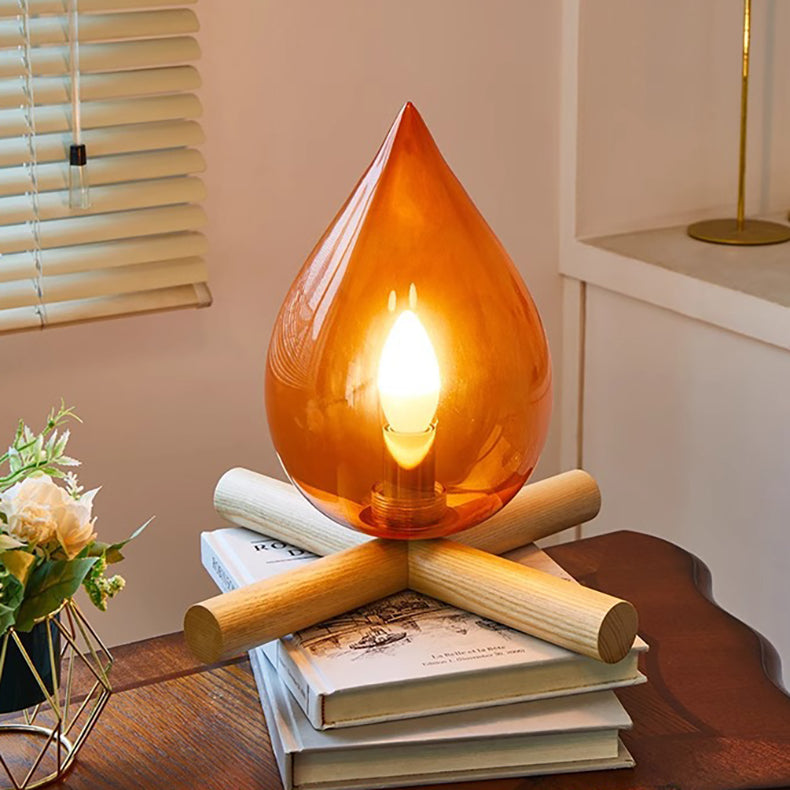 Fire Pile Solid Table Lamp