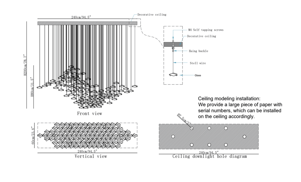 Tidal Art Glass Pendants Lamp