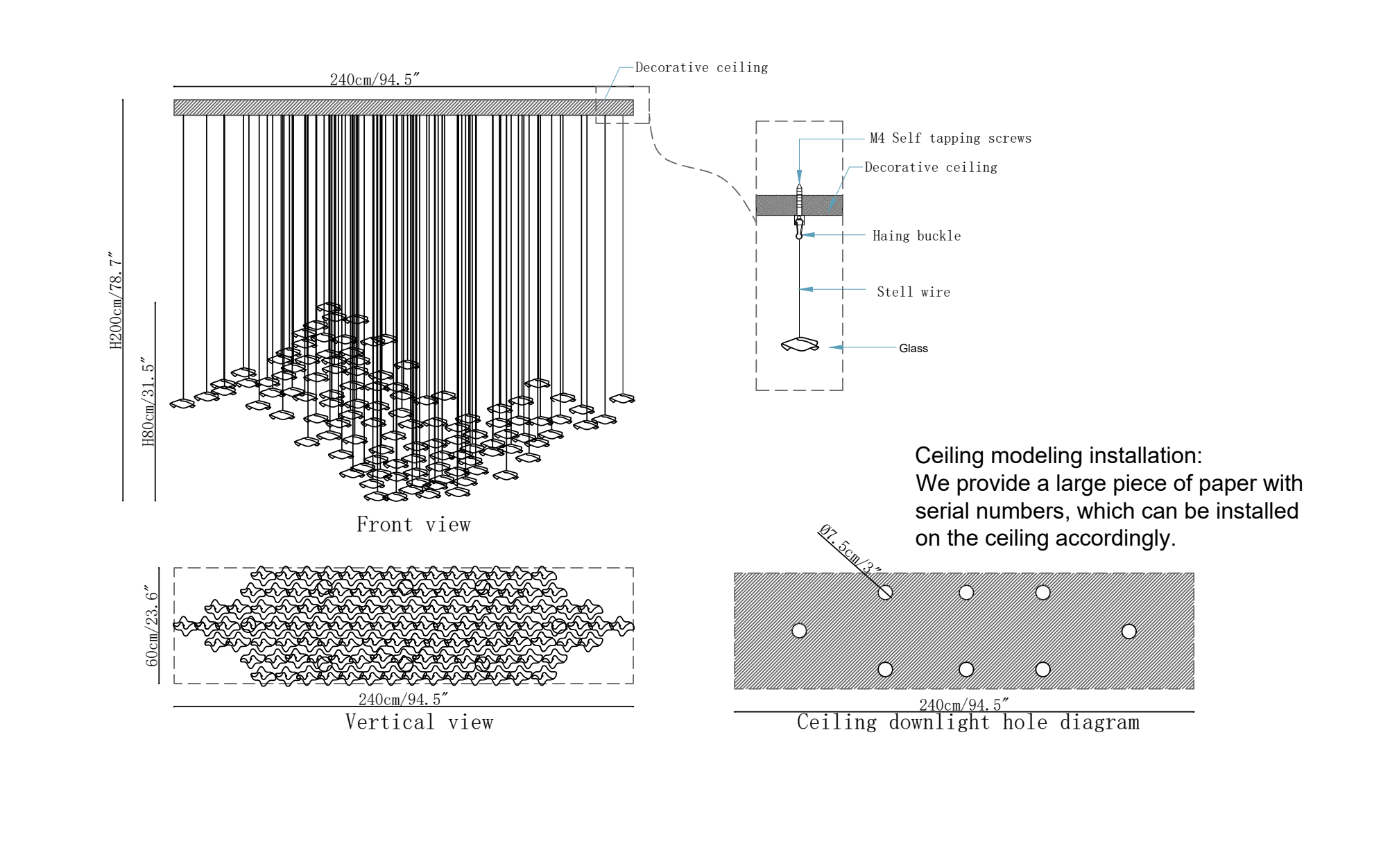 Tidal Art Glass Pendants Lamp