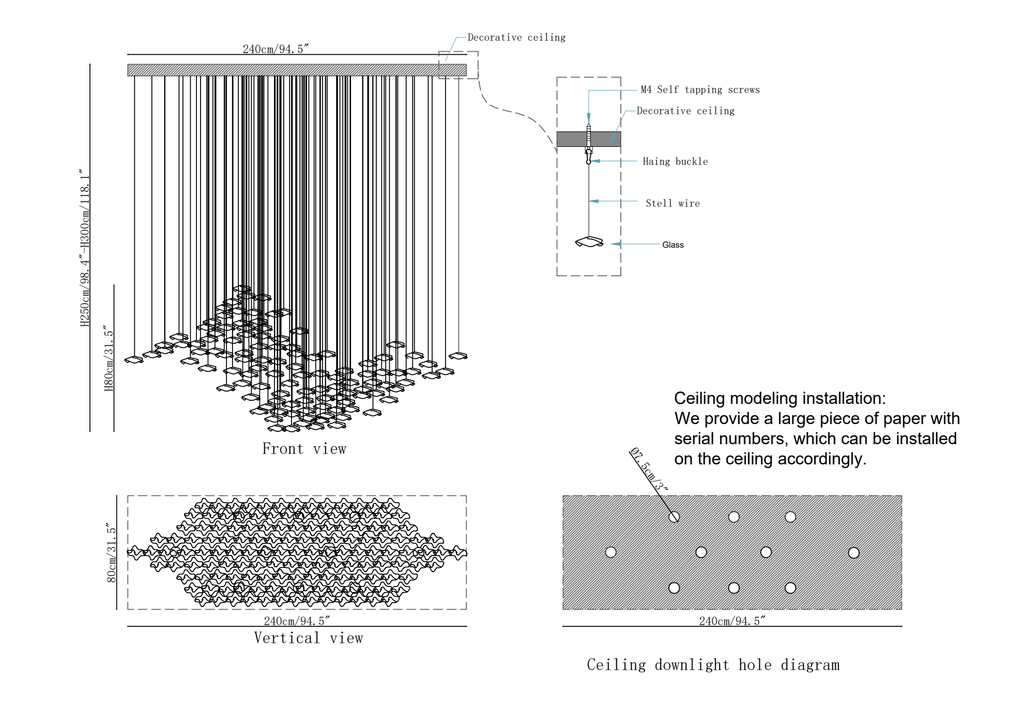 Tidal Art Glass Pendants Lamp