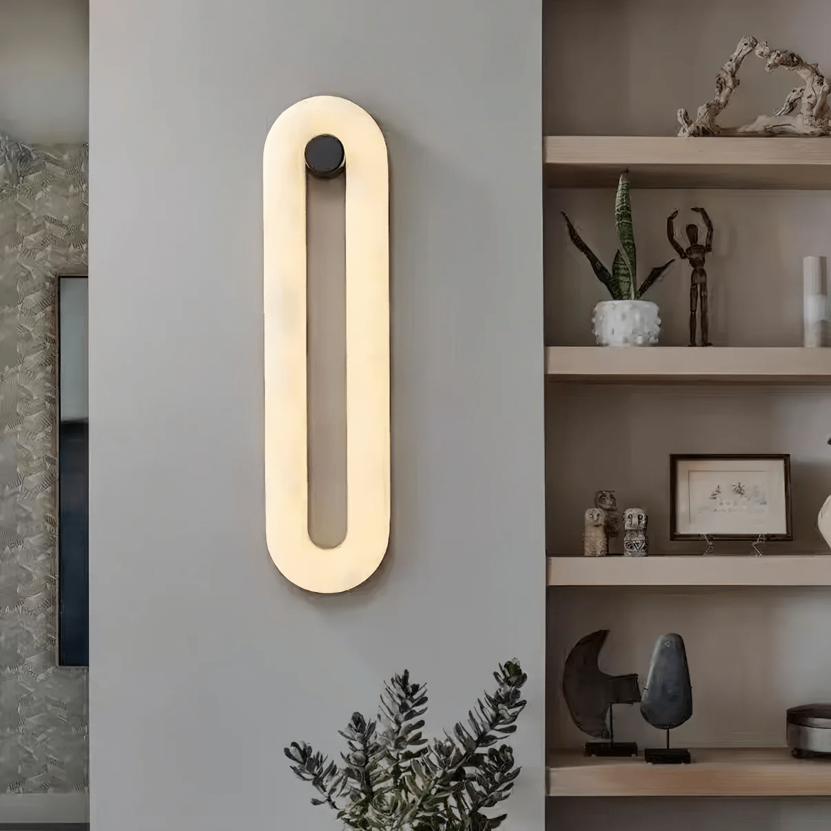 Alabaster Loop Wall Light