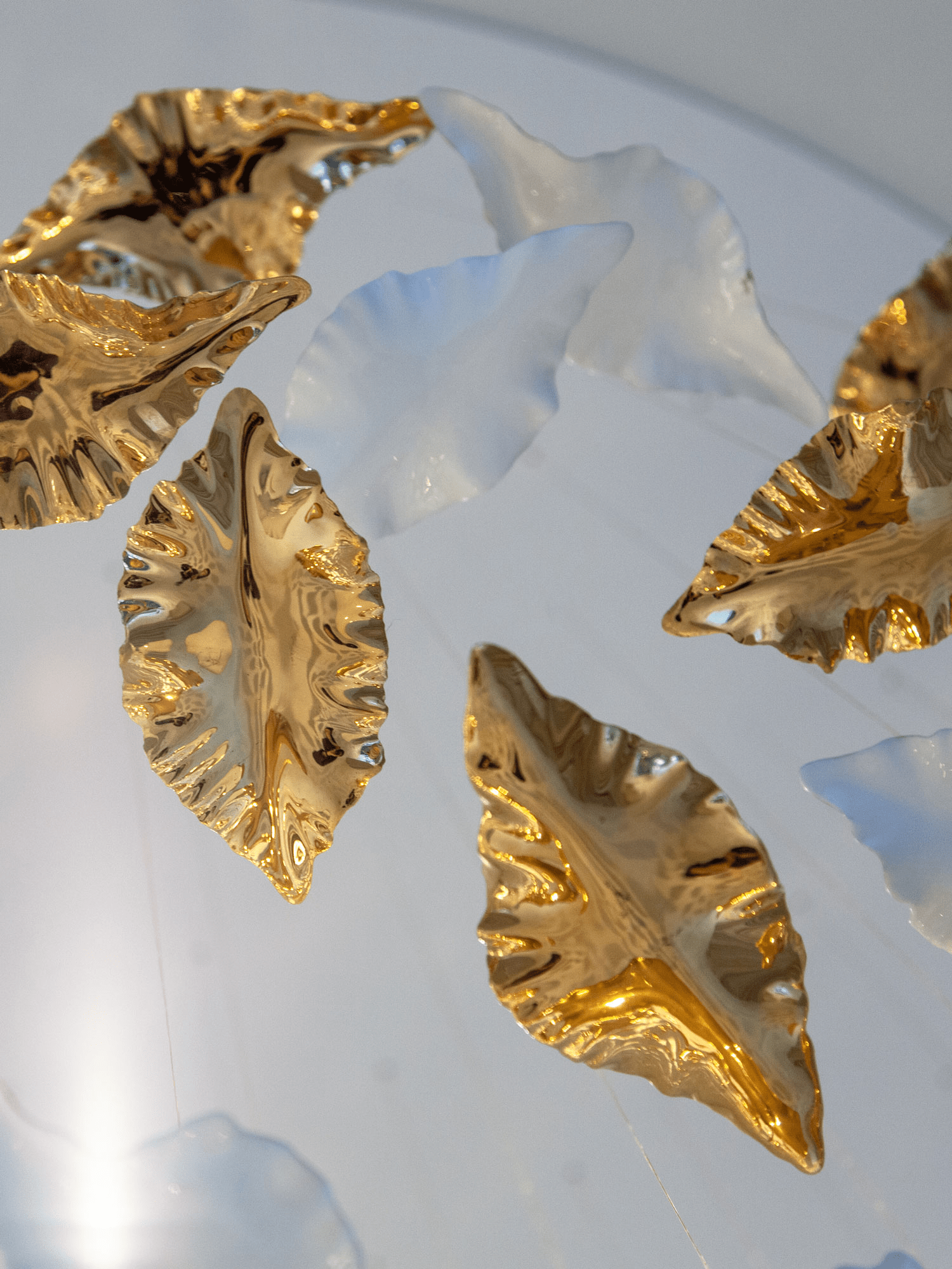 Leaf Twisted Sculptural Customize Chandelier
