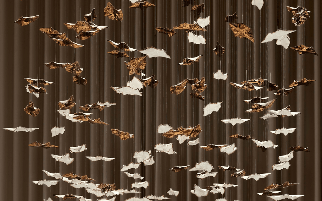 Leaf Twisted Sculptural Customize Chandelier