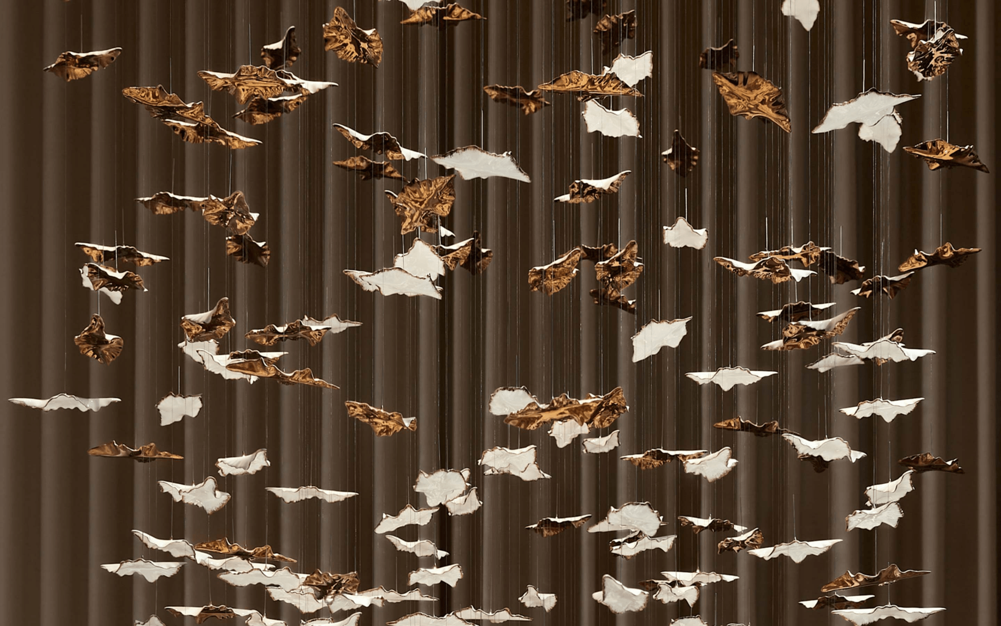 Leaf Twisted Sculptural Customize Chandelier