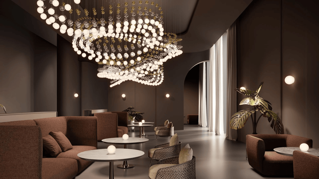 Pearl Curtain Customize Chandelier