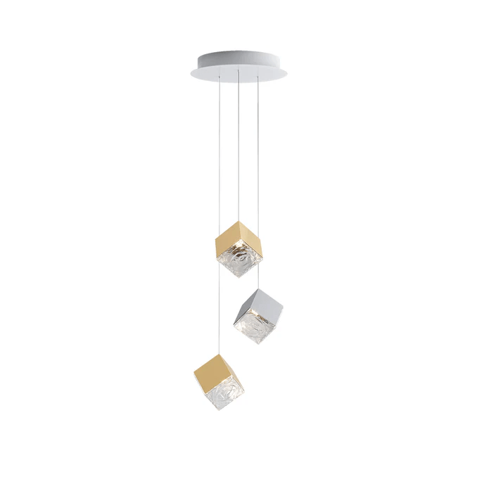 Cubic Luster Cascade Chandelier