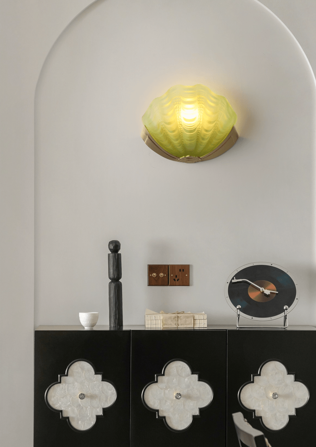 Art Deco Scallop Wall Light