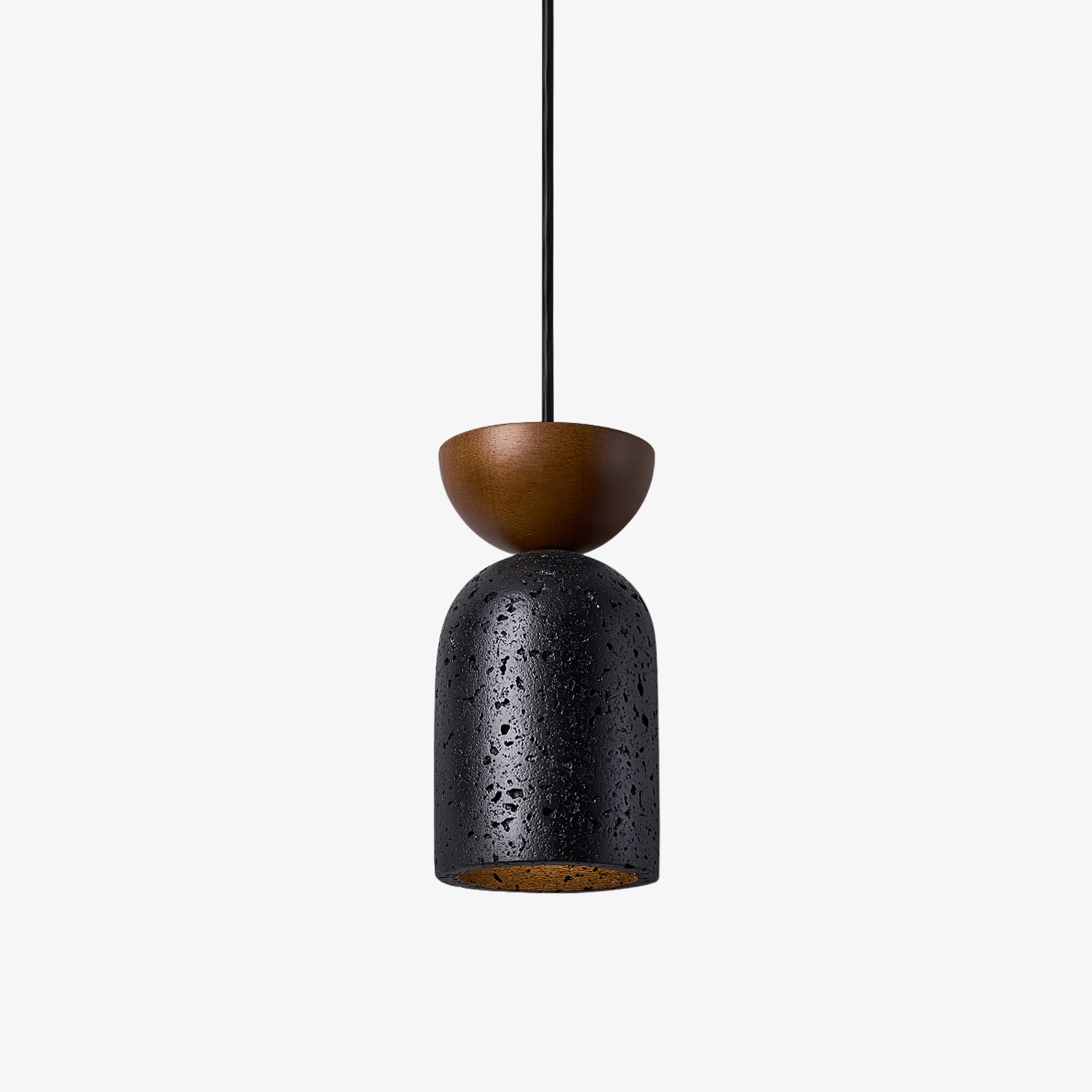 Basalt Walnut Drop Pendant Light