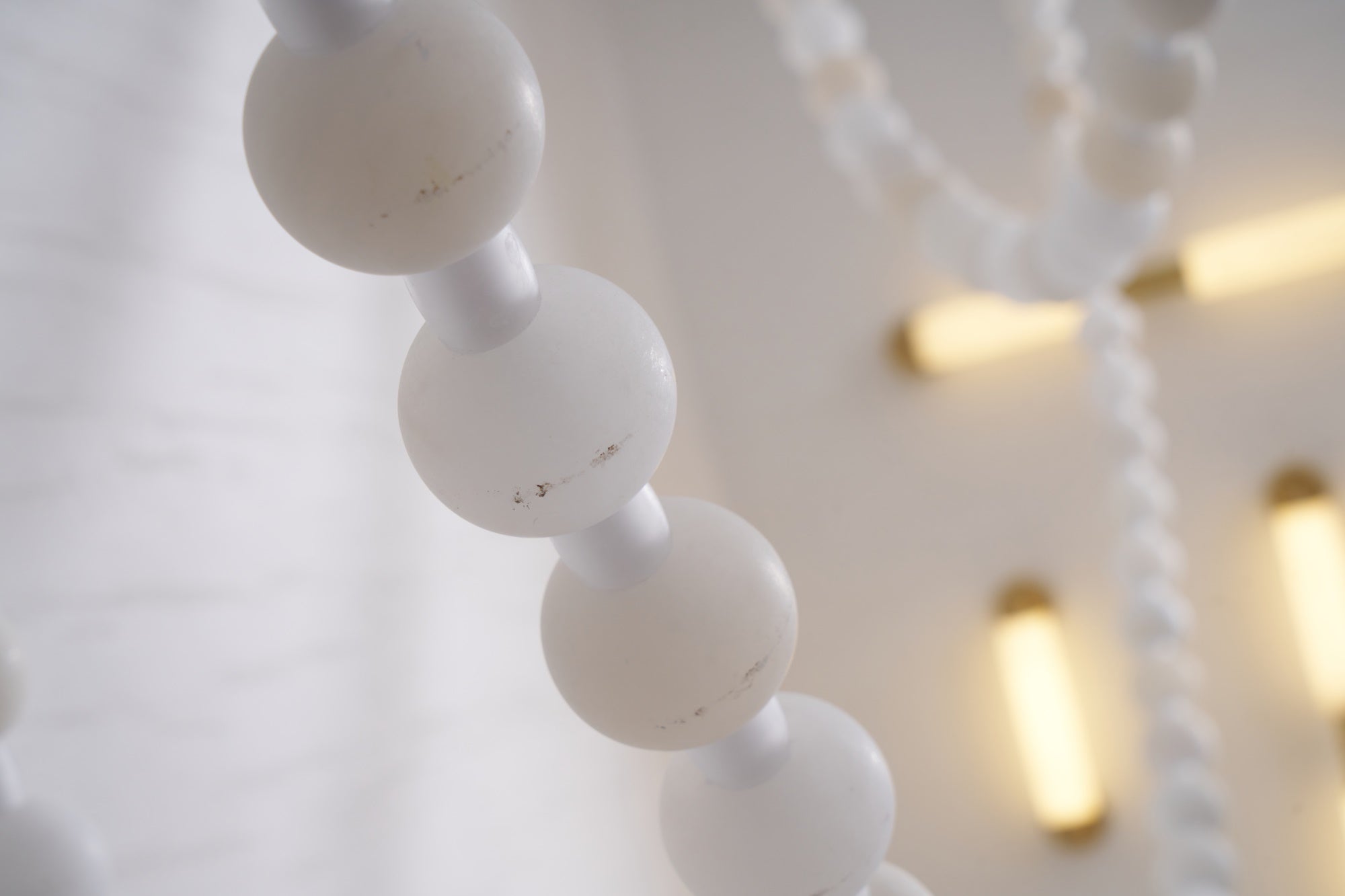 Alabaster Pearl Necklace Chandelier