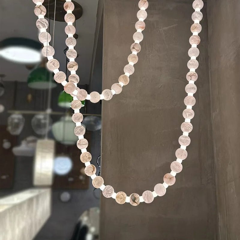 Alabaster Pearl Necklace Chandelier