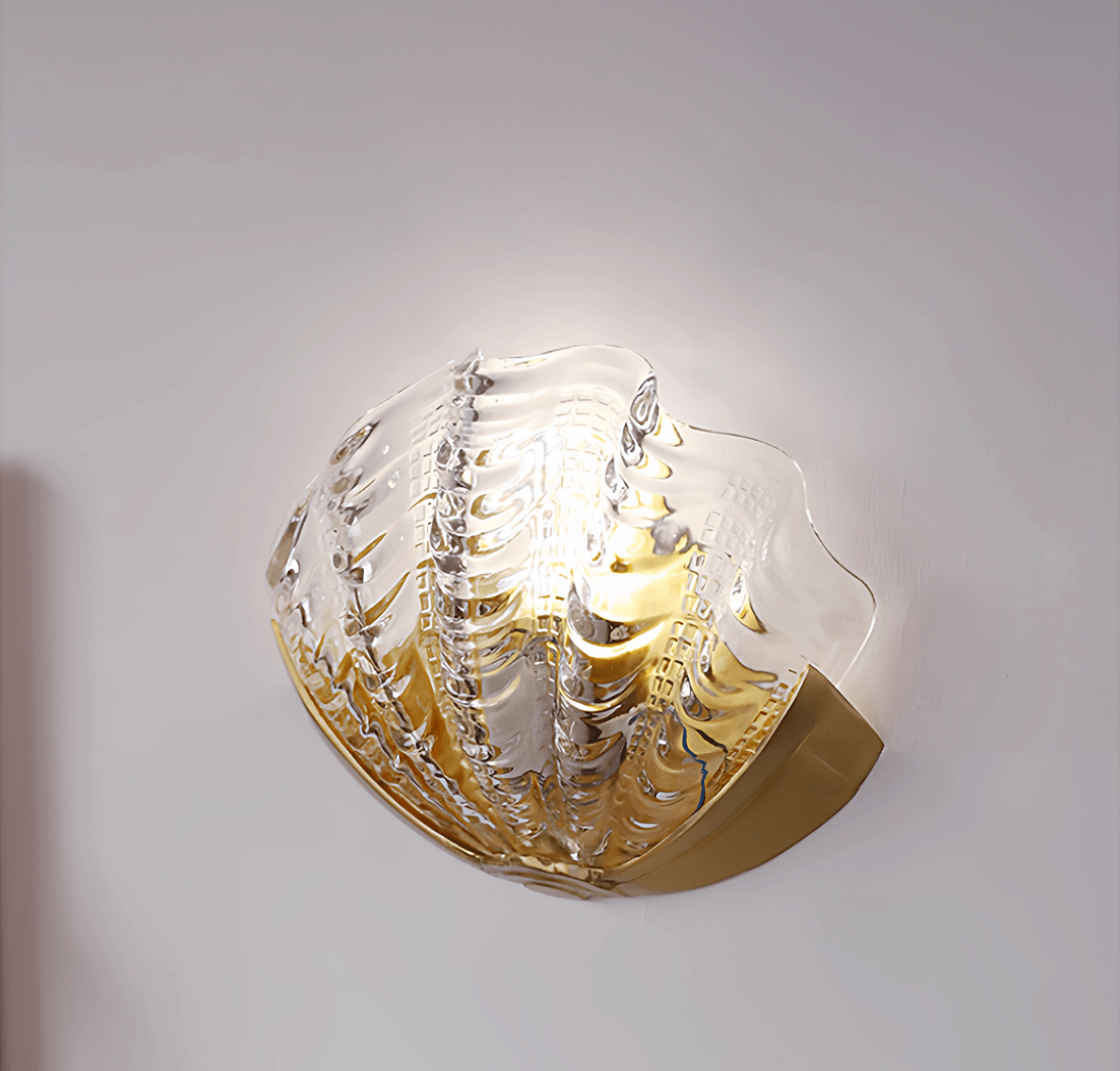 Art Deco Scallop Wall Light