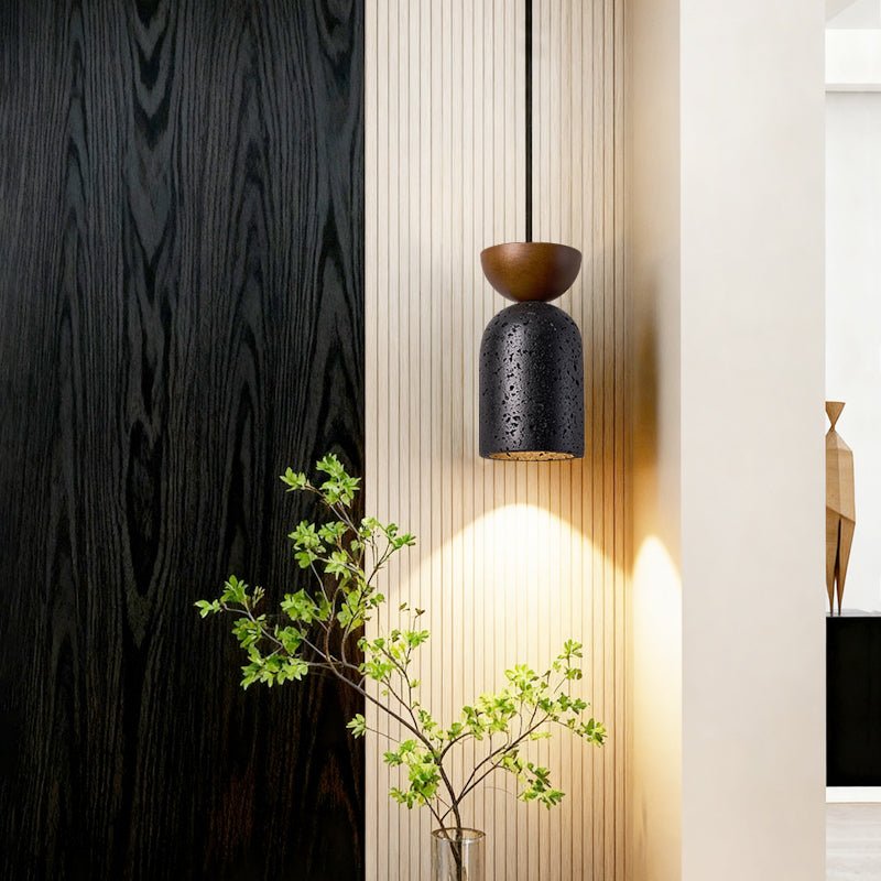 Basalt Walnut Drop Pendant Light