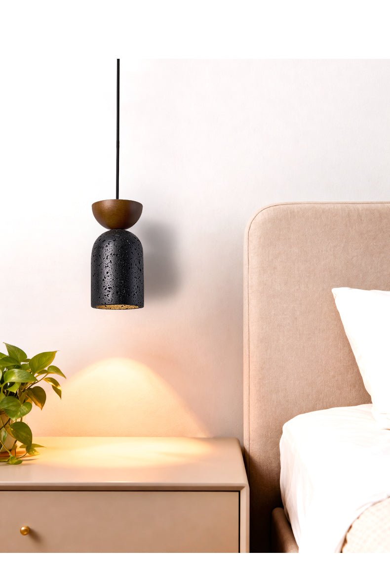 Basalt Walnut Drop Pendant Light