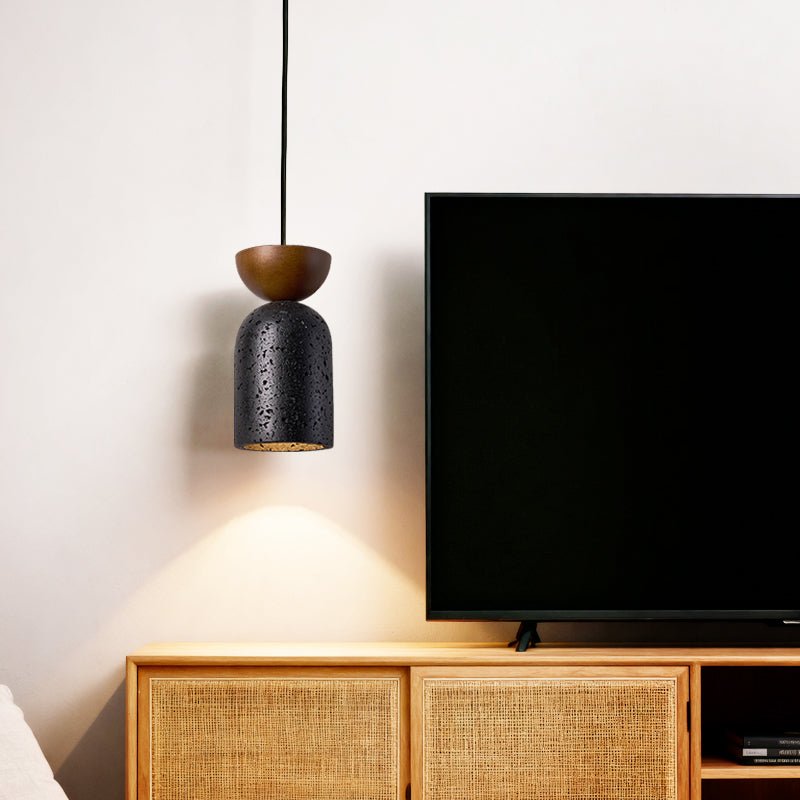 Basalt Walnut Drop Pendant Light