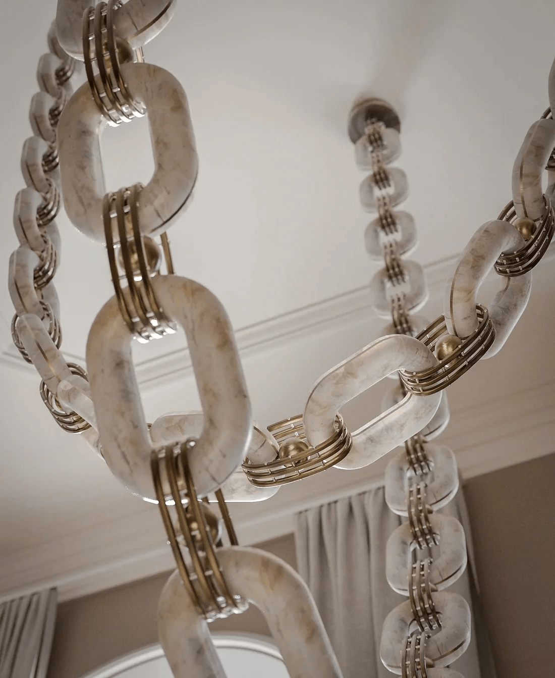 Chain Link Chandelier