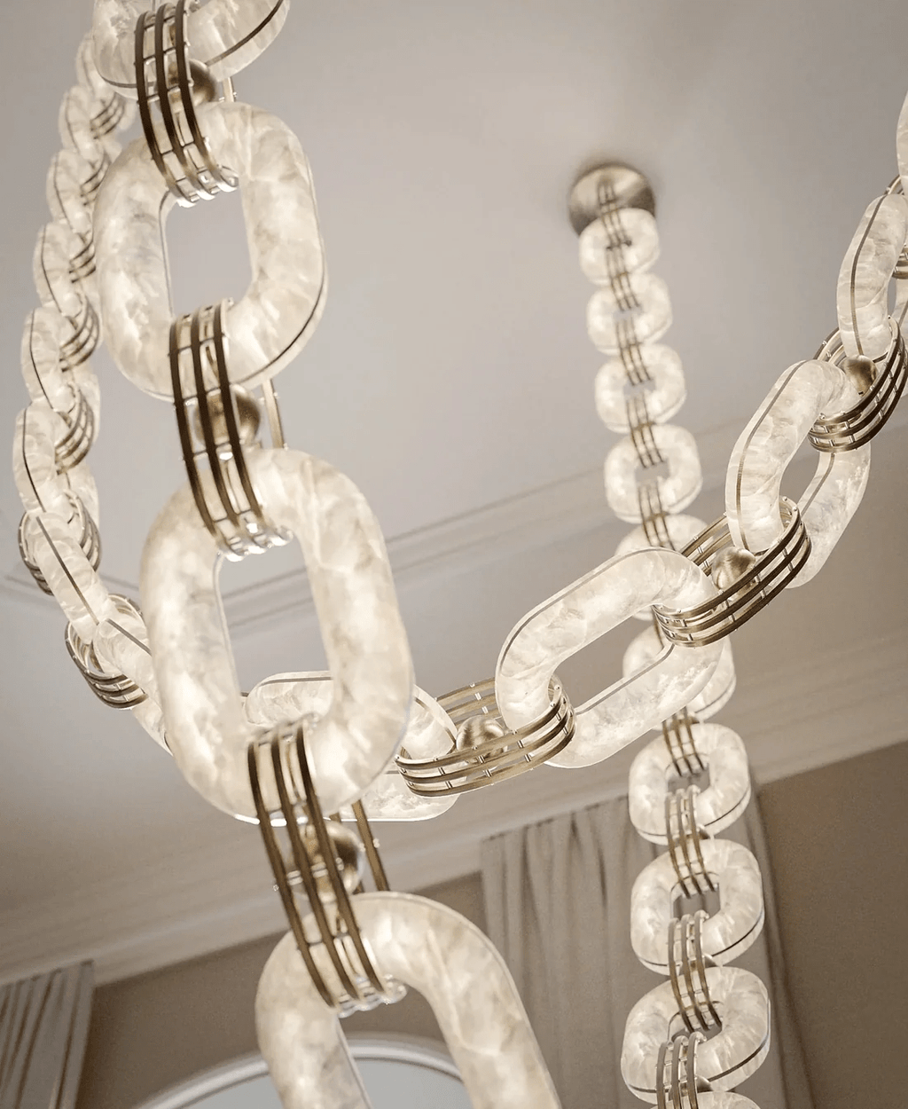 Chain Link Chandelier