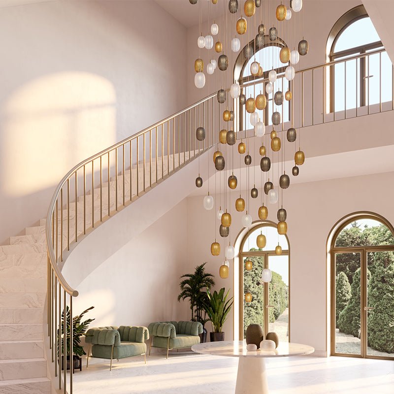 Chromatic Gem Drop Chandelier