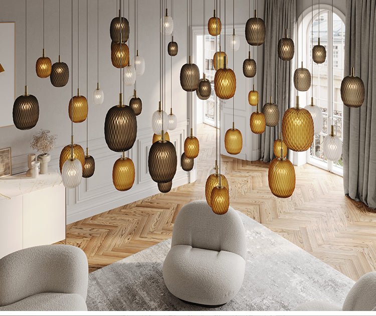 Chromatic Gem Drop Chandelier