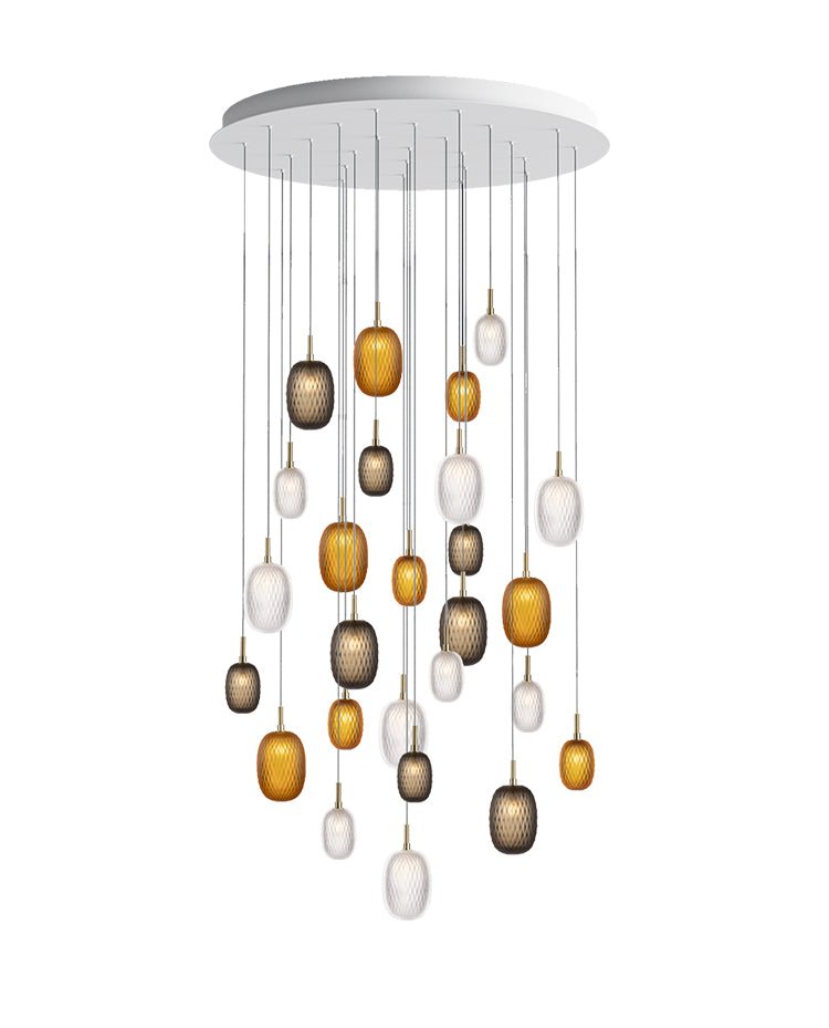 Chromatic Gem Drop Chandelier