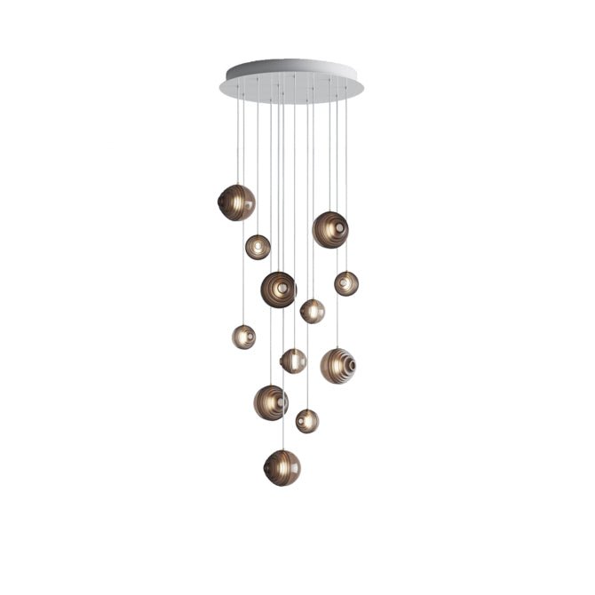 Cosmic Sphere Cascade Chandelier