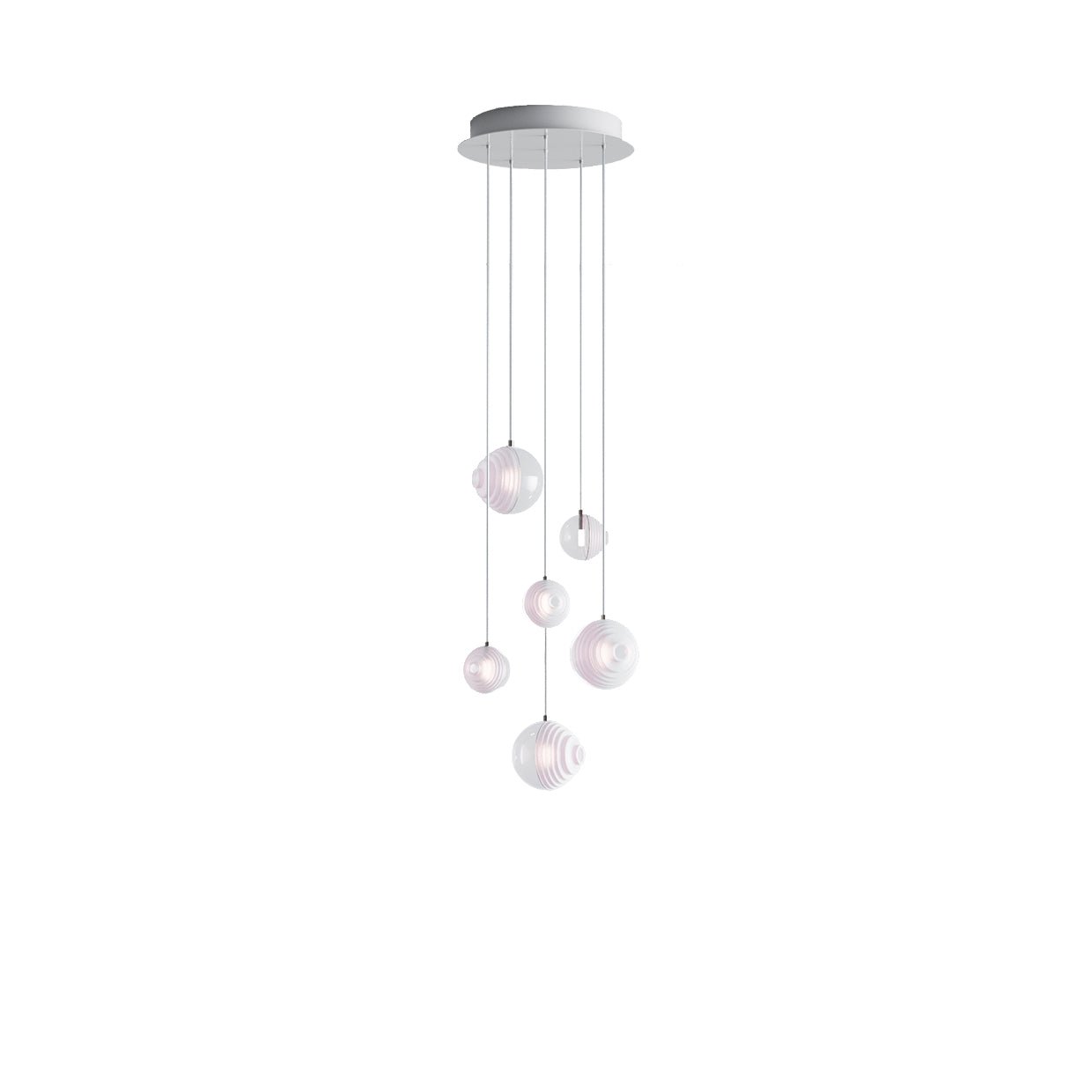 Cosmic Sphere Cascade Chandelier