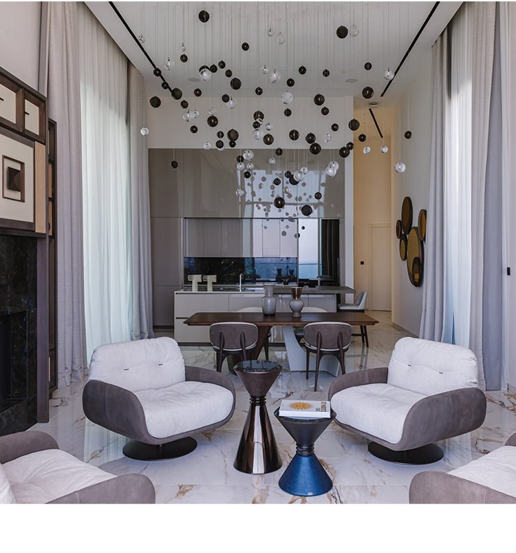 Cosmic Sphere Cascade Chandelier