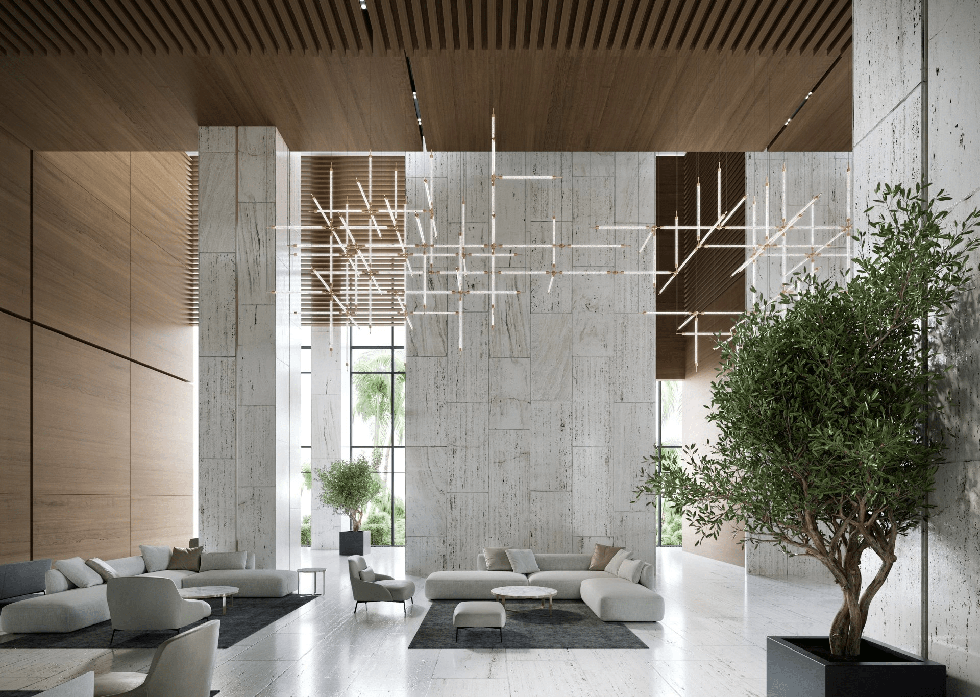 Crystal Grid Customize Chandelier