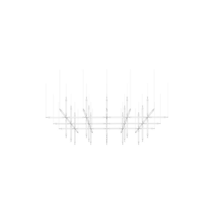 Crystal Grid Customize Chandelier