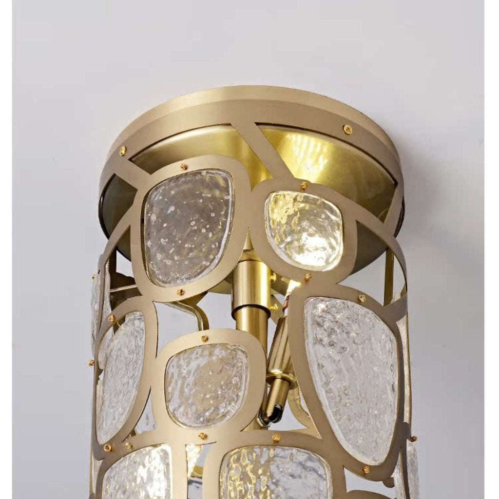 Crystal Mosaic Column Pendant Lamp