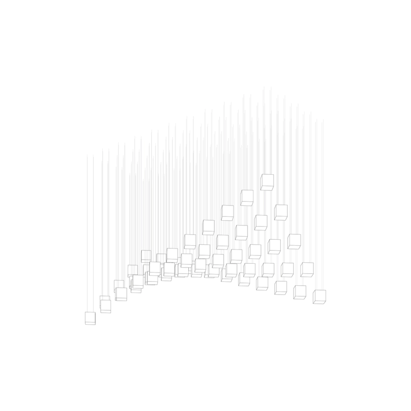 Crystal Pixels Customize Chandelier