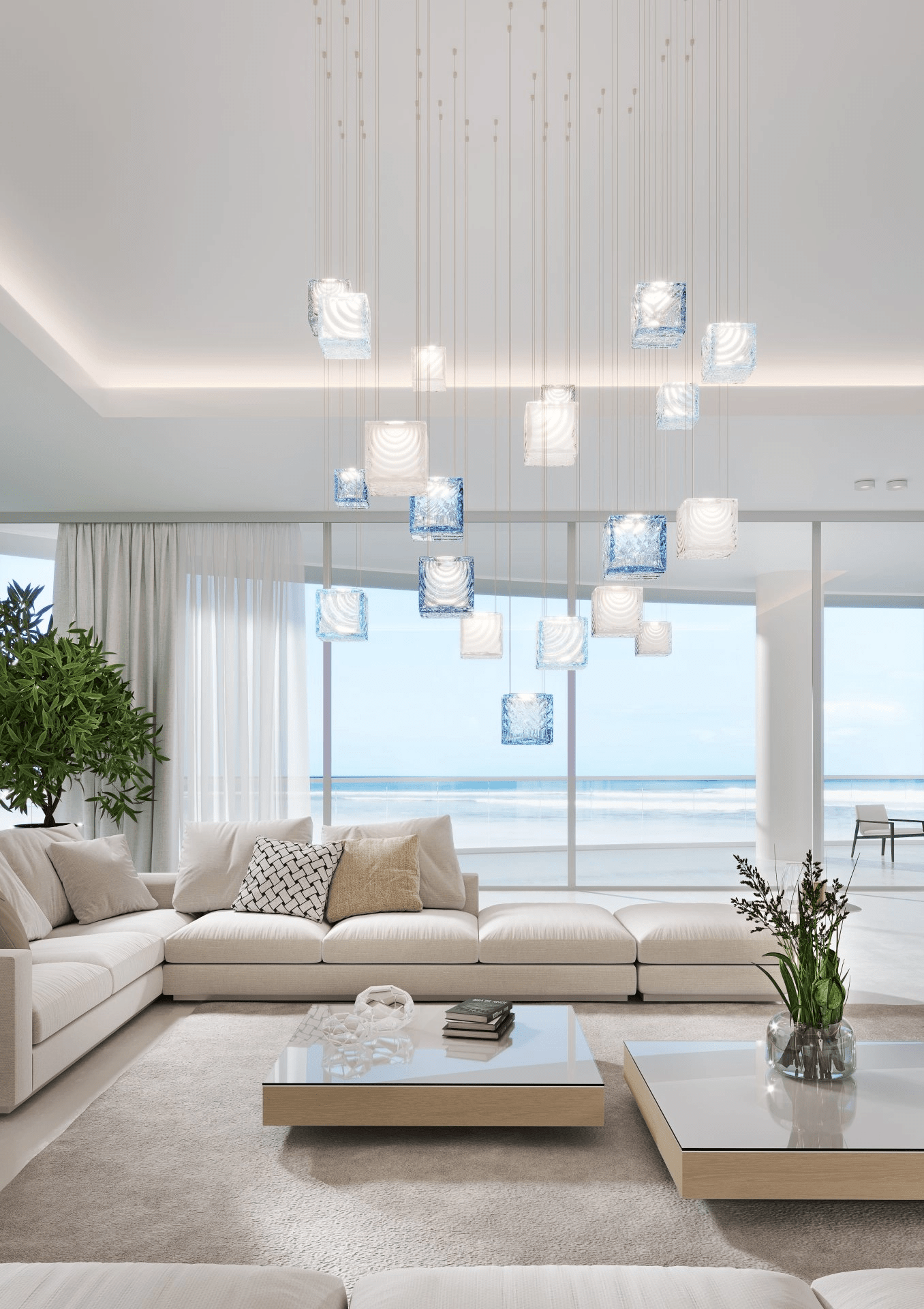 Crystal Pixels Customize Chandelier