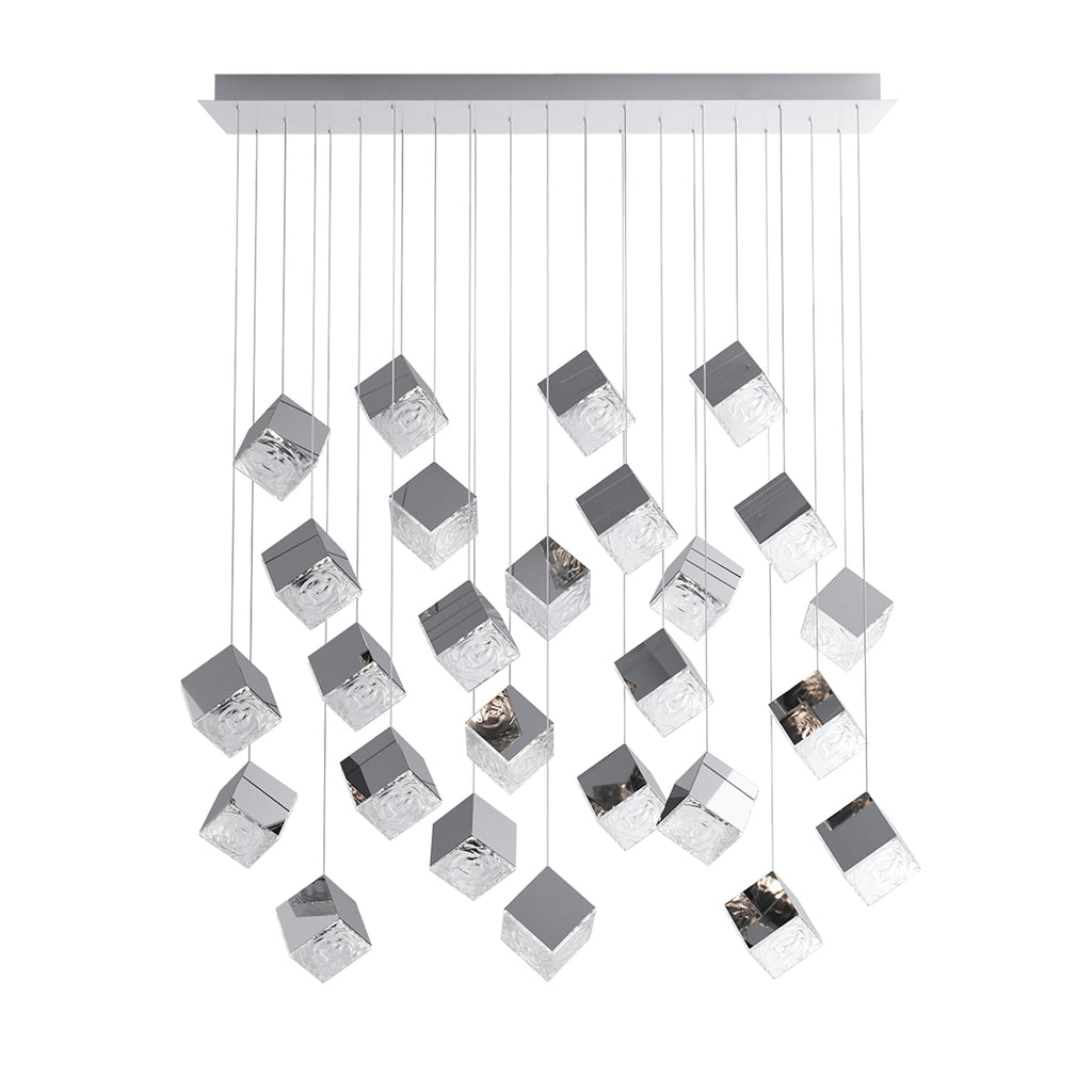 Cubic Luster Cascade Chandelier