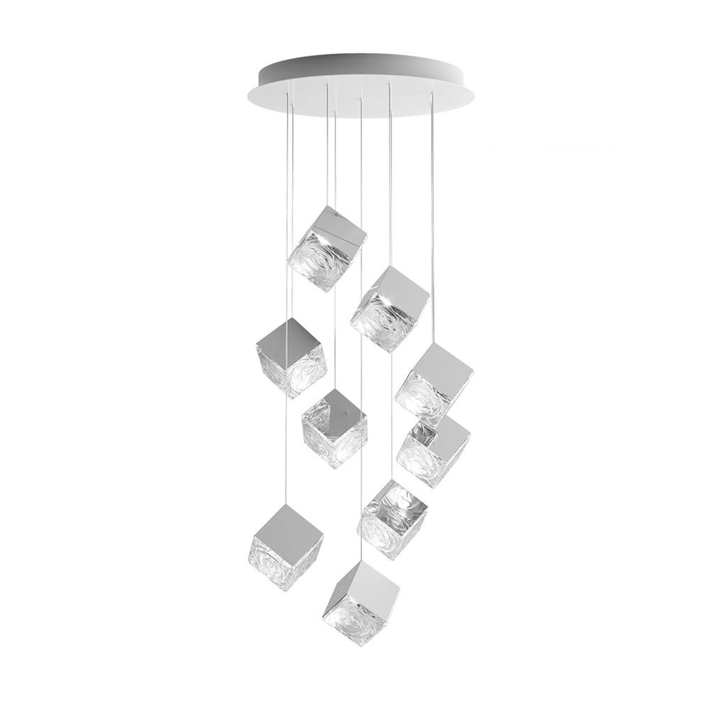 Cubic Luster Cascade Chandelier