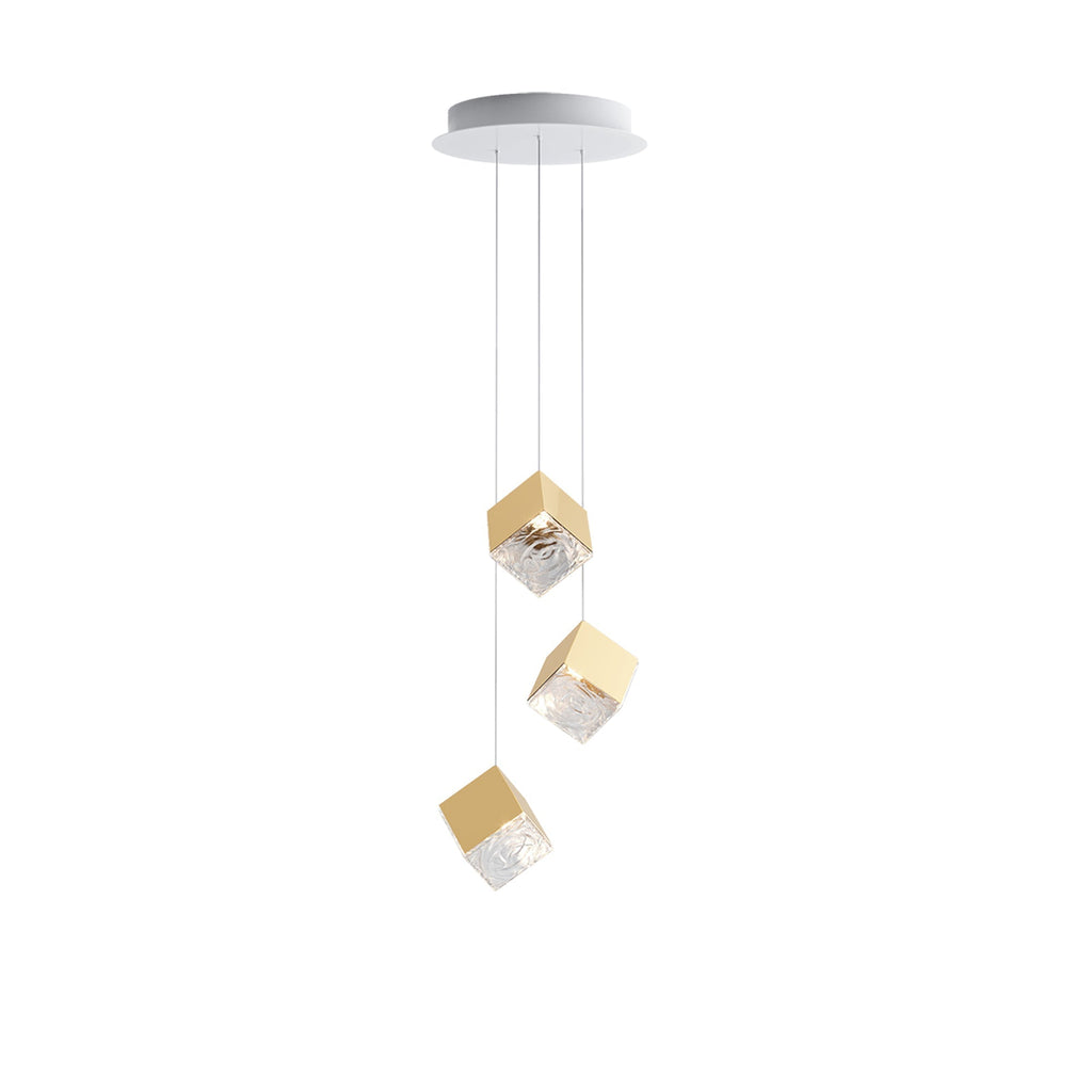 Cubic Luster Cascade Chandelier