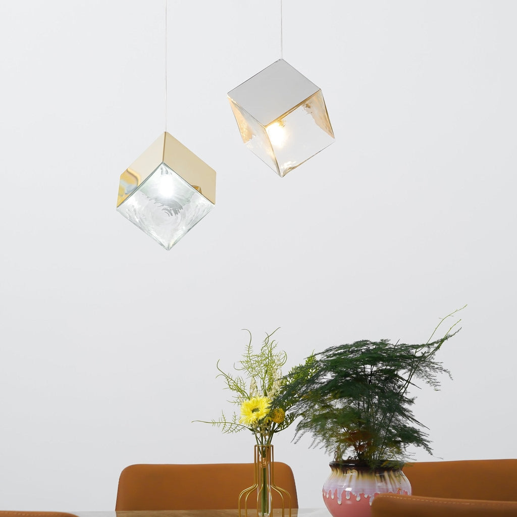 Cubic Luster Cascade Chandelier