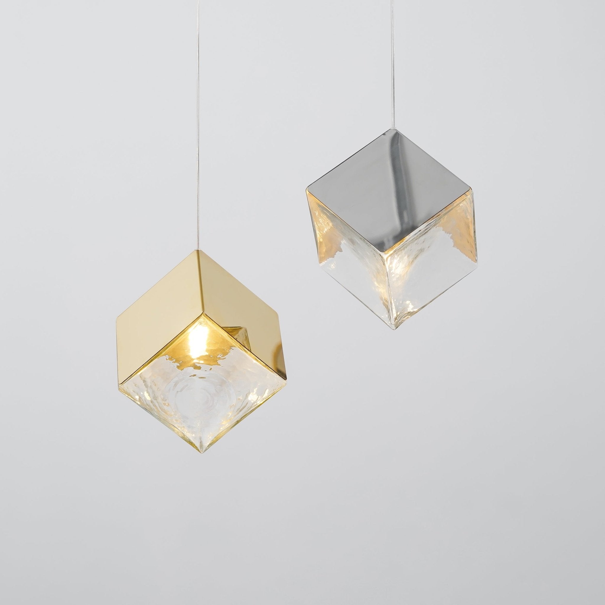 Cubic Luster Cascade Chandelier