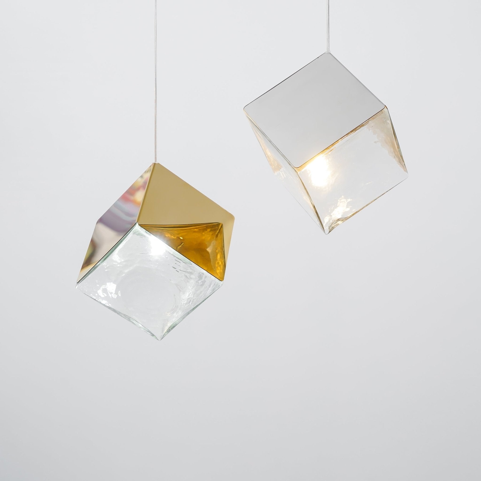 Cubic Luster Cascade Chandelier