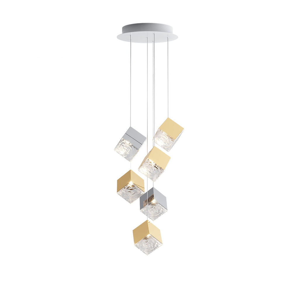 Cubic Luster Cascade Chandelier