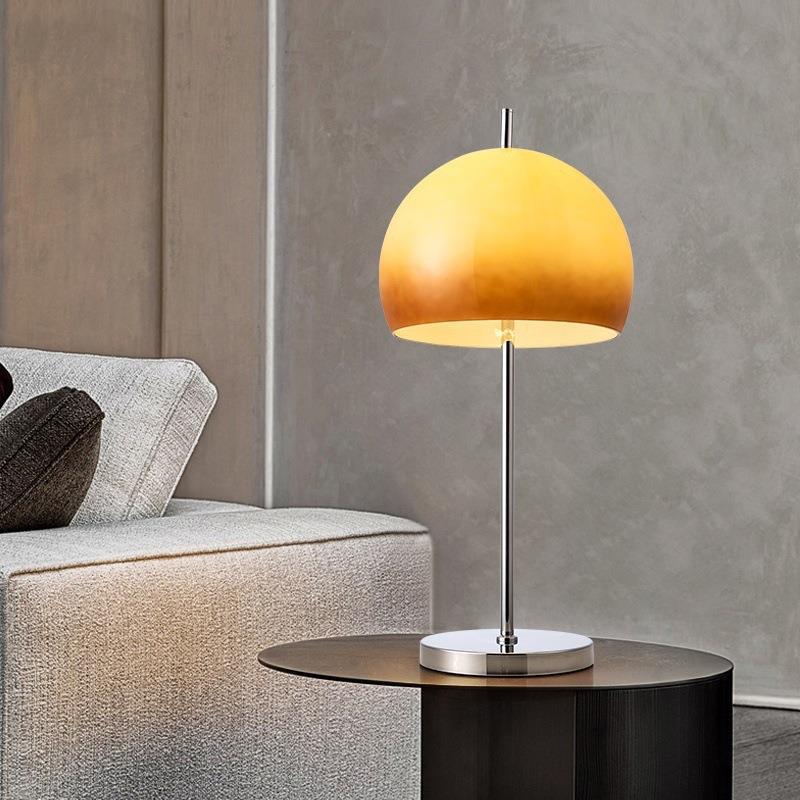Glass Mushroom Table Lamp