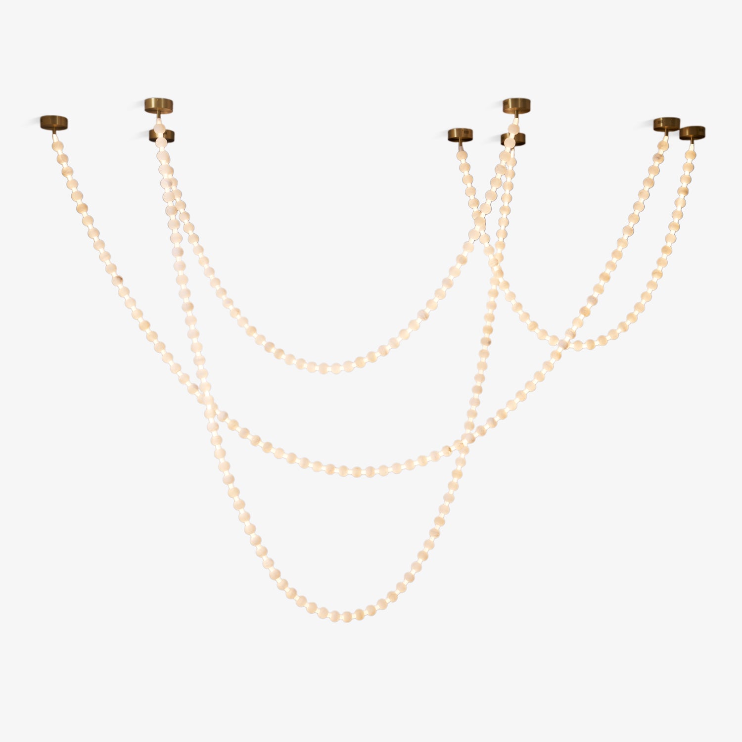 Alabaster Pearl Necklace Chandelier