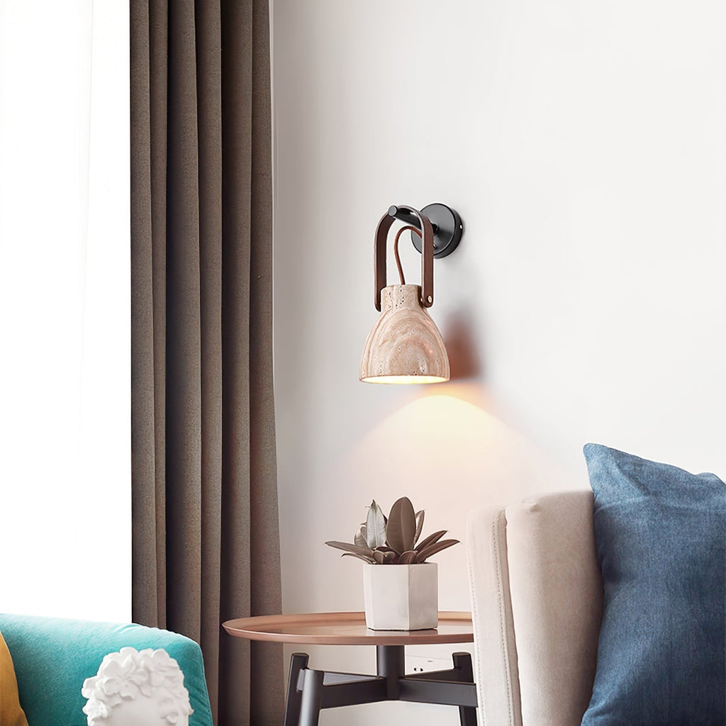 Lanta Arc Stone Sconce