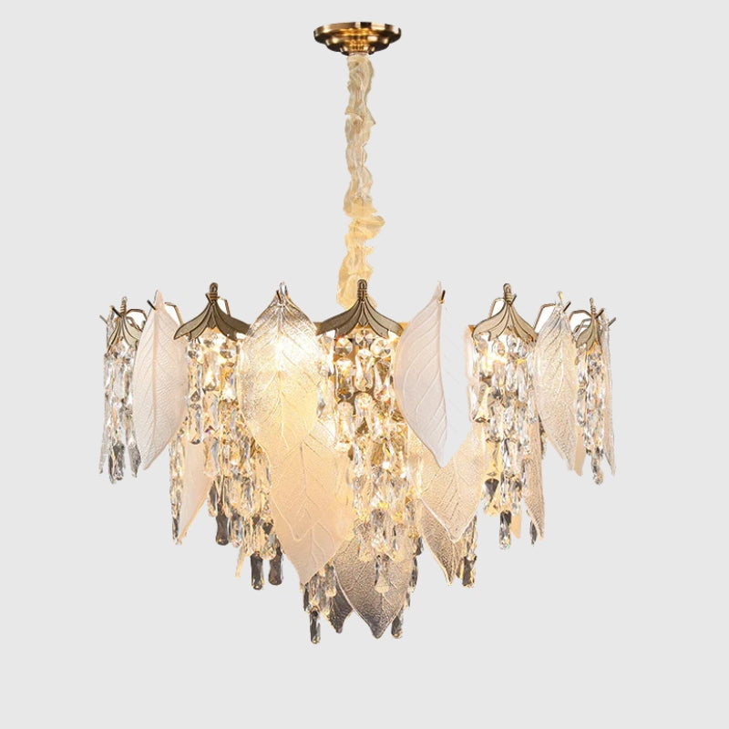 Leaf Crystal Chandelier