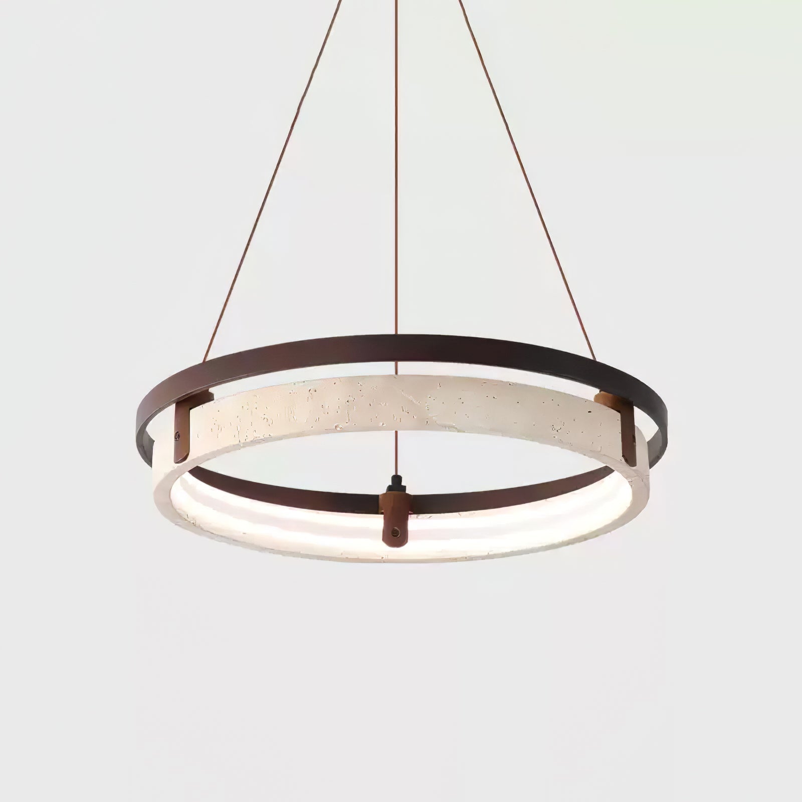 Orbit Travertine Pendant Light