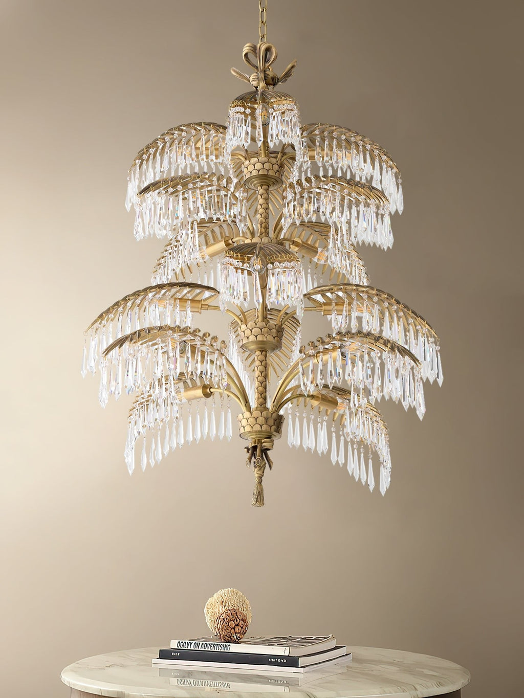 Palmera Brass Chandelier