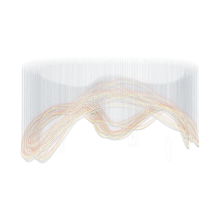 Pearl Curtain Customize Chandelier