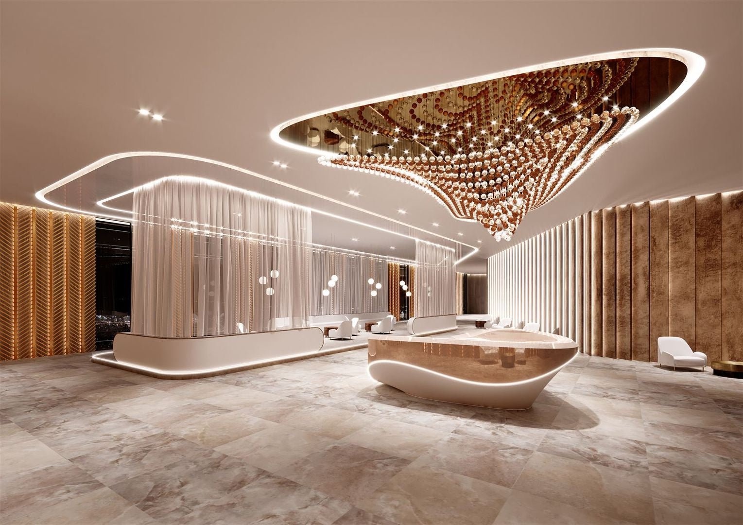 Pearl Wave Customize Chandelier