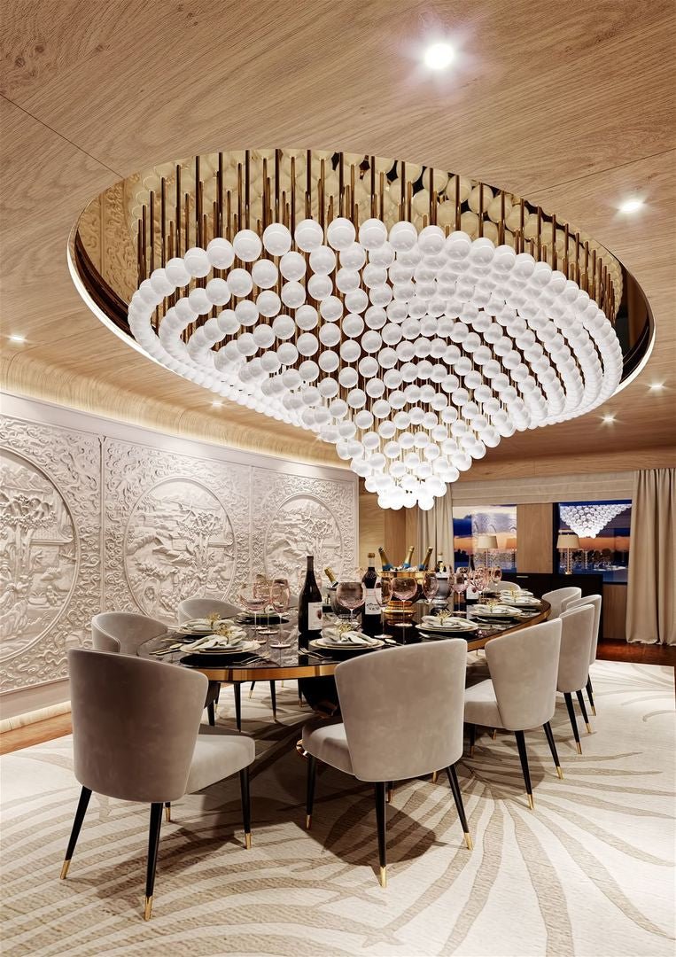 Pearl Wave Customize Chandelier