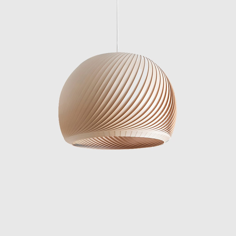Rotary Wood Pendant Lamp