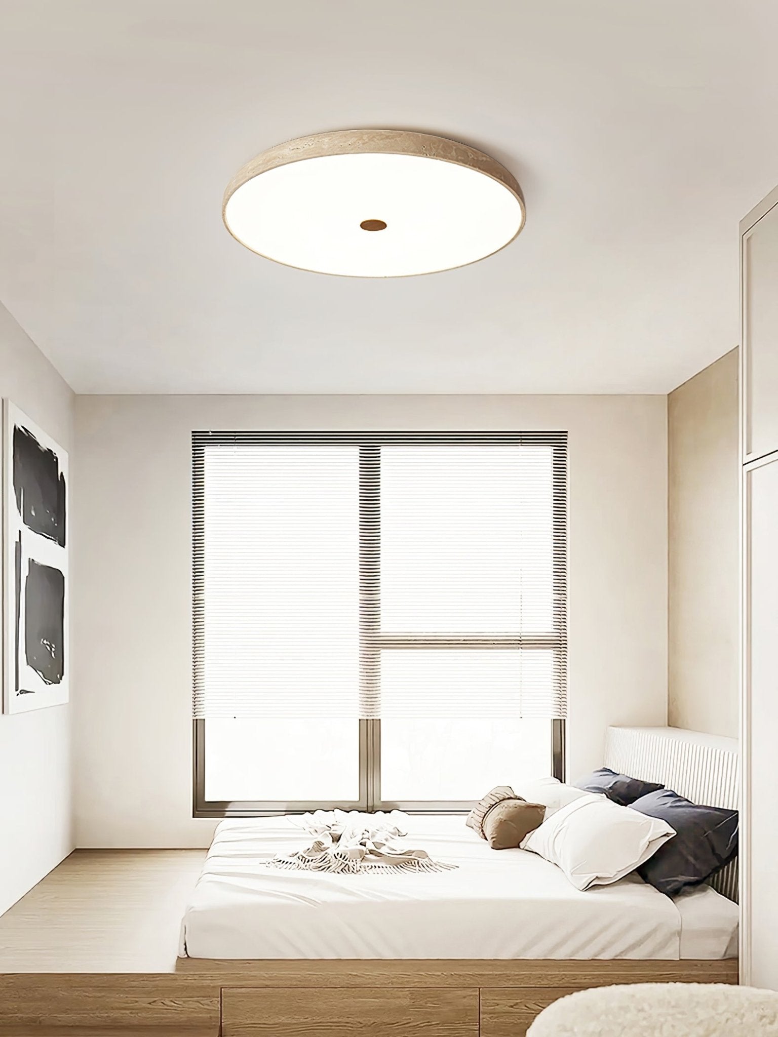 Solaro Travertine Ceiling Lamp