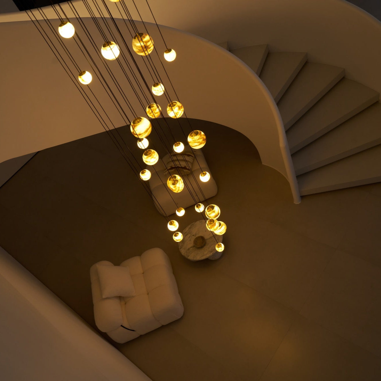 Sultana Alabaster Cluster Chandelier